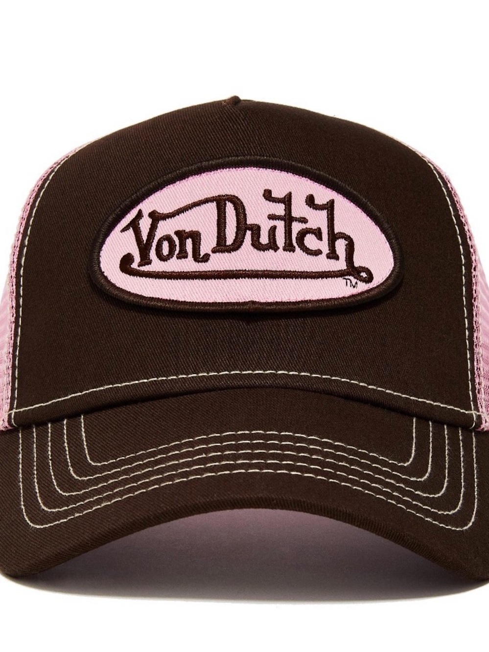 NWT Von Dutch Brown and Pink Trucker Hat